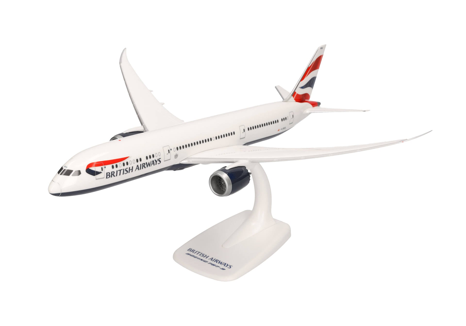 Boeing 787-9 British Airways Plane Model with Stand - 1/200 Scale