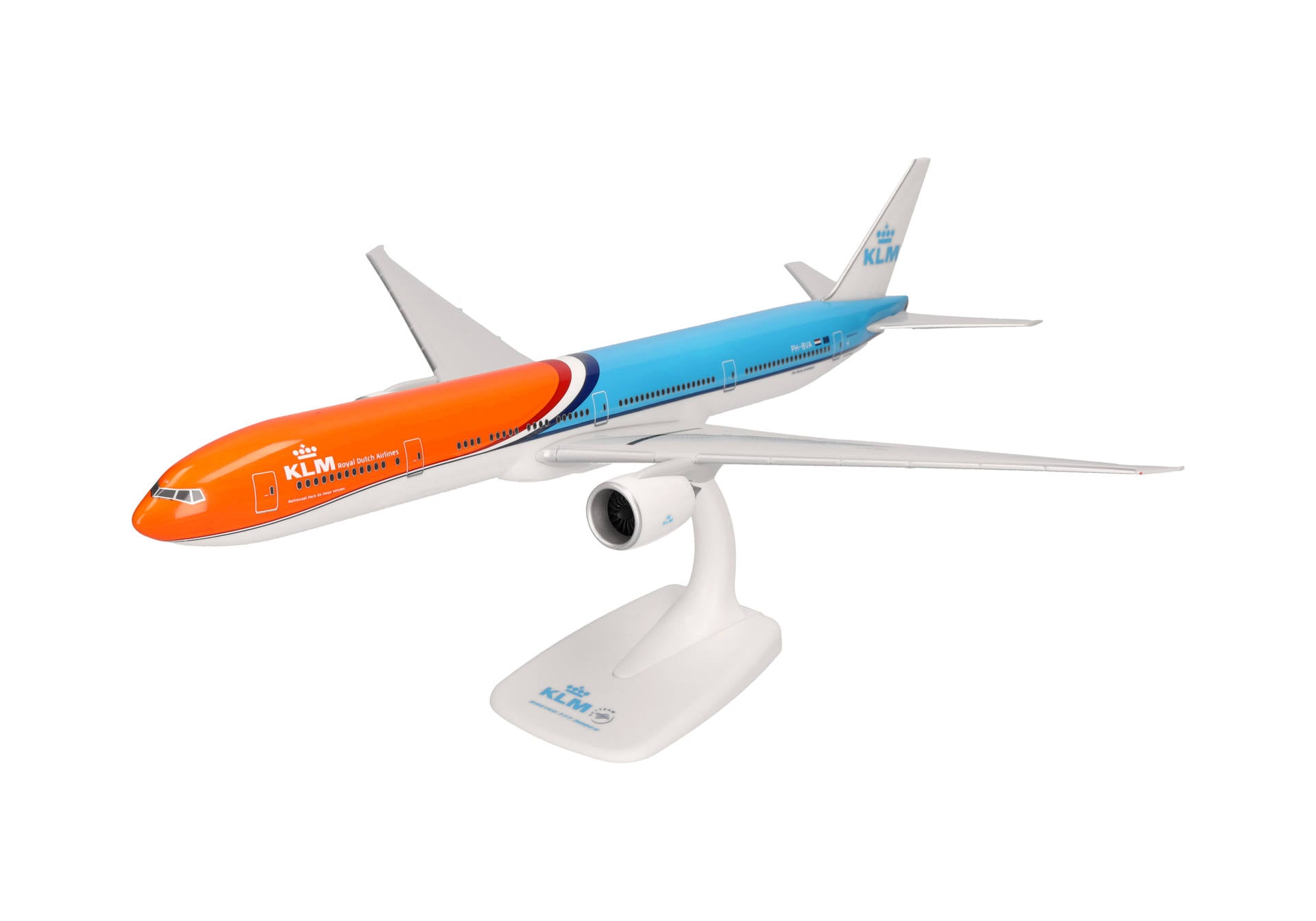 Boeing 777-300ER KLM Plane Model with Stand - 1/200 Scale