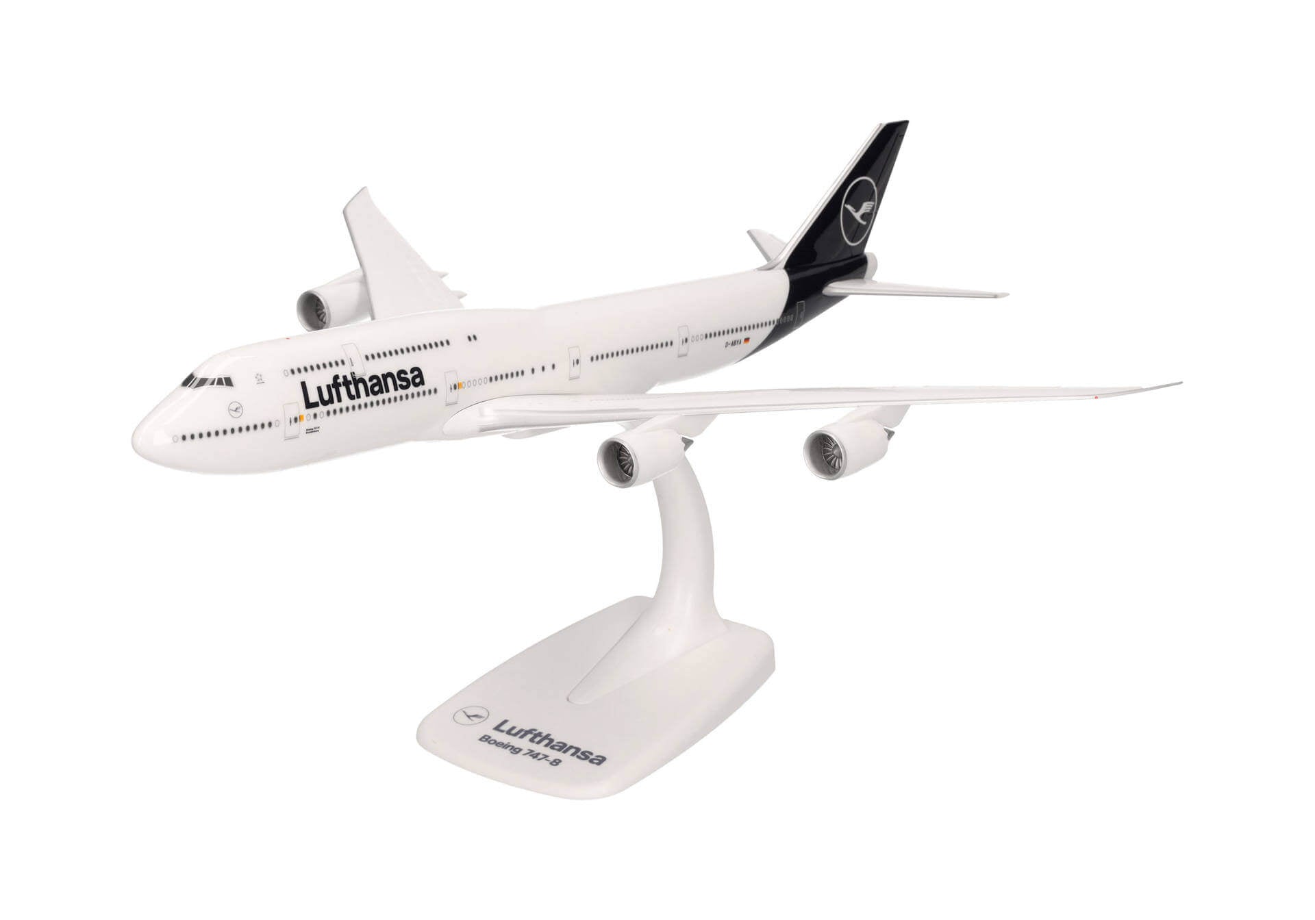 Boeing 747-8 Lufthansa Aircraft Model with Stand - 1/250 Scale