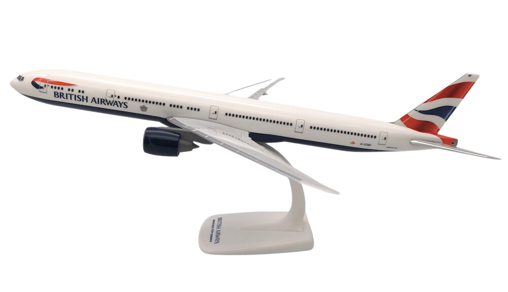 Boeing 777-300ER Emirates Plastic Snap-Fit Plane Model - 1/200